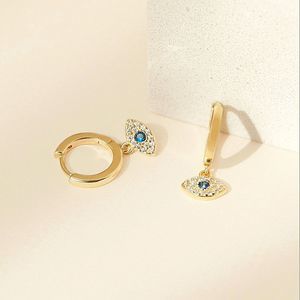 🧿 Blue Stone Evil Eye Huggie Hoop Earrings 🧿